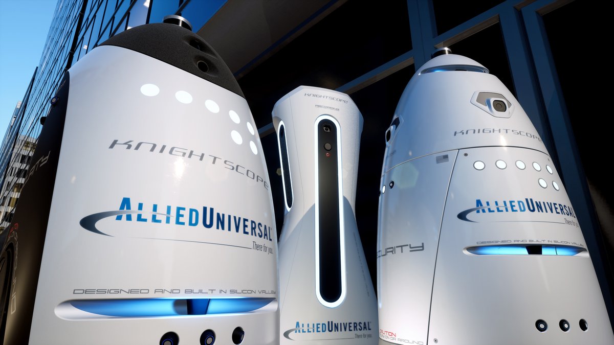 iKnightscope's tweet image. Knightscope Signs Major Agreement with @AlliedUniversal; Largest U.S. #Security Services Company to Sell #SecurityRobot Technology 

Press Release: bwnews.pr/3gKGplb

$KSCP #autonomous #robotics #automation #technology #publicsafety #AI #AlliedUniversal #ThereForYou #IoT