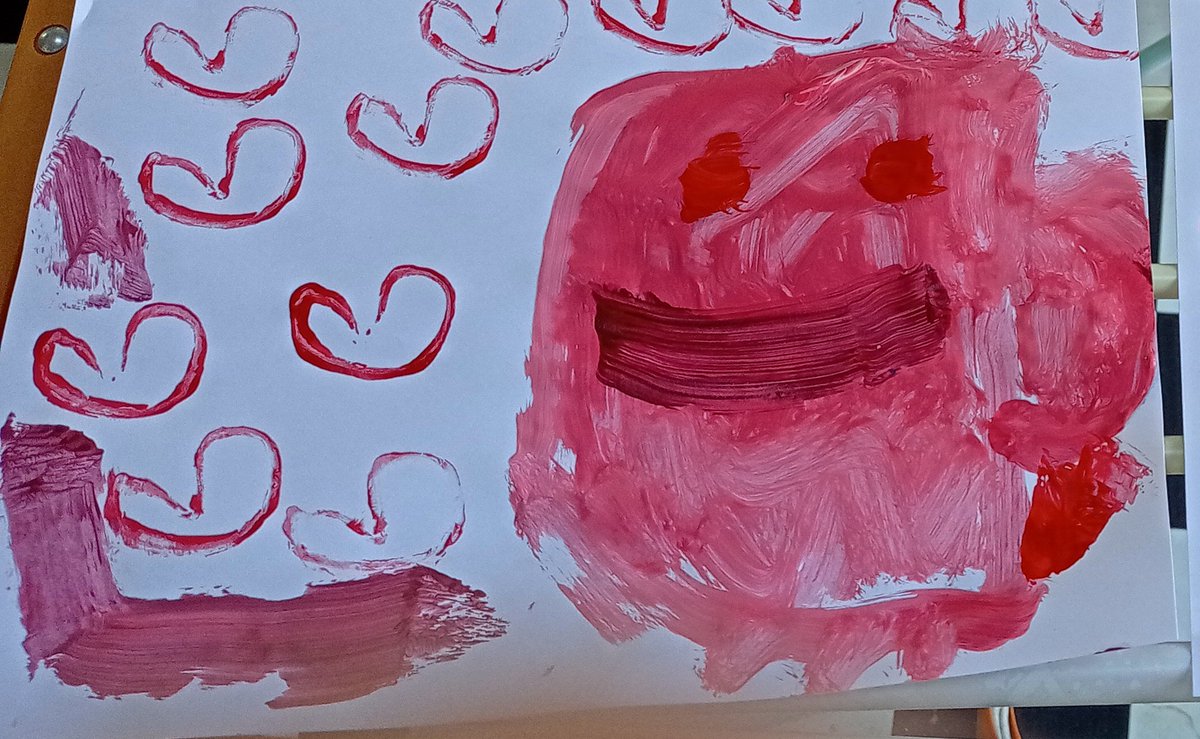 BettinaRezania's tweet photo. Happy St. Valentine's Day walkers. Painting by my talented mindee for the day that's in it. Day 45 of #100daysofwalking day 1093 of #1100daysofwalking @roxy_chat_noir https://t.co/NrRfl0Rd7u