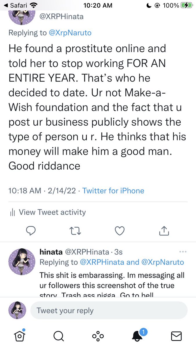 XRPHinata's tweet photo. @SECGov @CryptoWomenClub this is @XRPNaruto . Me and him dated and hes talking shit ONLINE so i had to put this out https://t.co/5KHbuswlTh