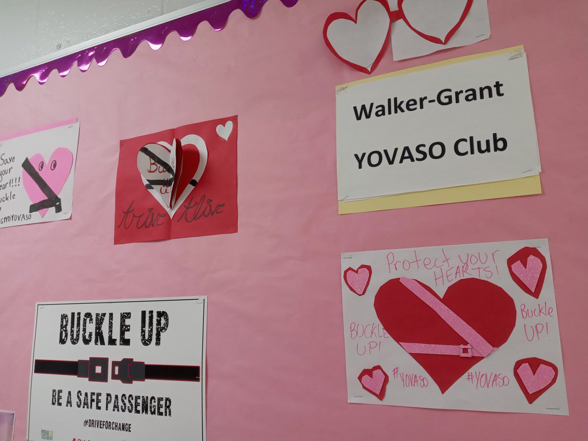 jeanine_popescu's tweet photo. Happy Valentine's Day!  from our Teen Safety @_YOVASO_ Advocates at @WGYOVASO 
#BuckleUp 
#StaySafe and #CelebrateResponsibly https://t.co/hmLBkDYhvL