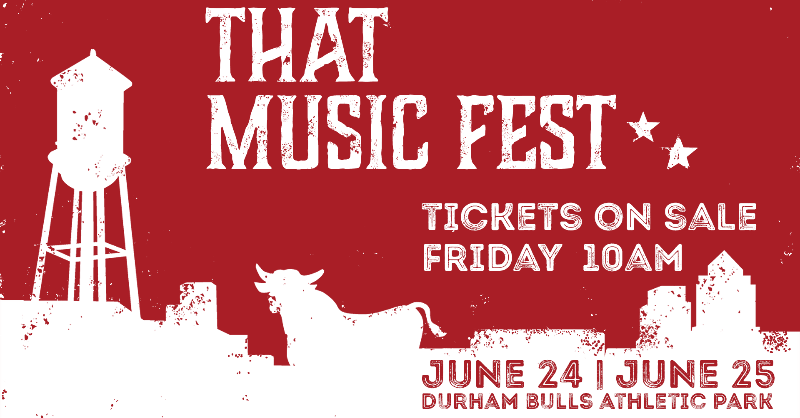 DurhamBulls's tweet photo. The DBAP will host 'That Music Fest' with @ThatStation on June 24-25, with featured artists including...

@mountain_goats
@SteepCanyon
@mipsomusic
@USAquarium
@DeltaRae
@jimlauderdale
@RissiPalmer
@greghumphreys1
@chathamcoline
@iamboulevards
@brooklynyarn
@VioletBellMusic