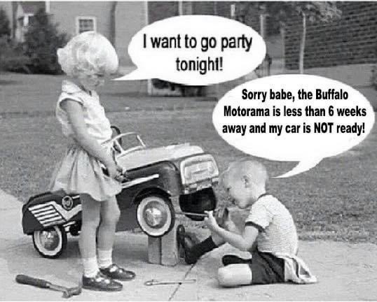 Happy Valentines Day. Hopefully you'll spend some time together in the garage finishing your car for the Buffalo Motorama

2022 Buffalo Motorama - March 25-27, 2022 - buffalomotorama.com