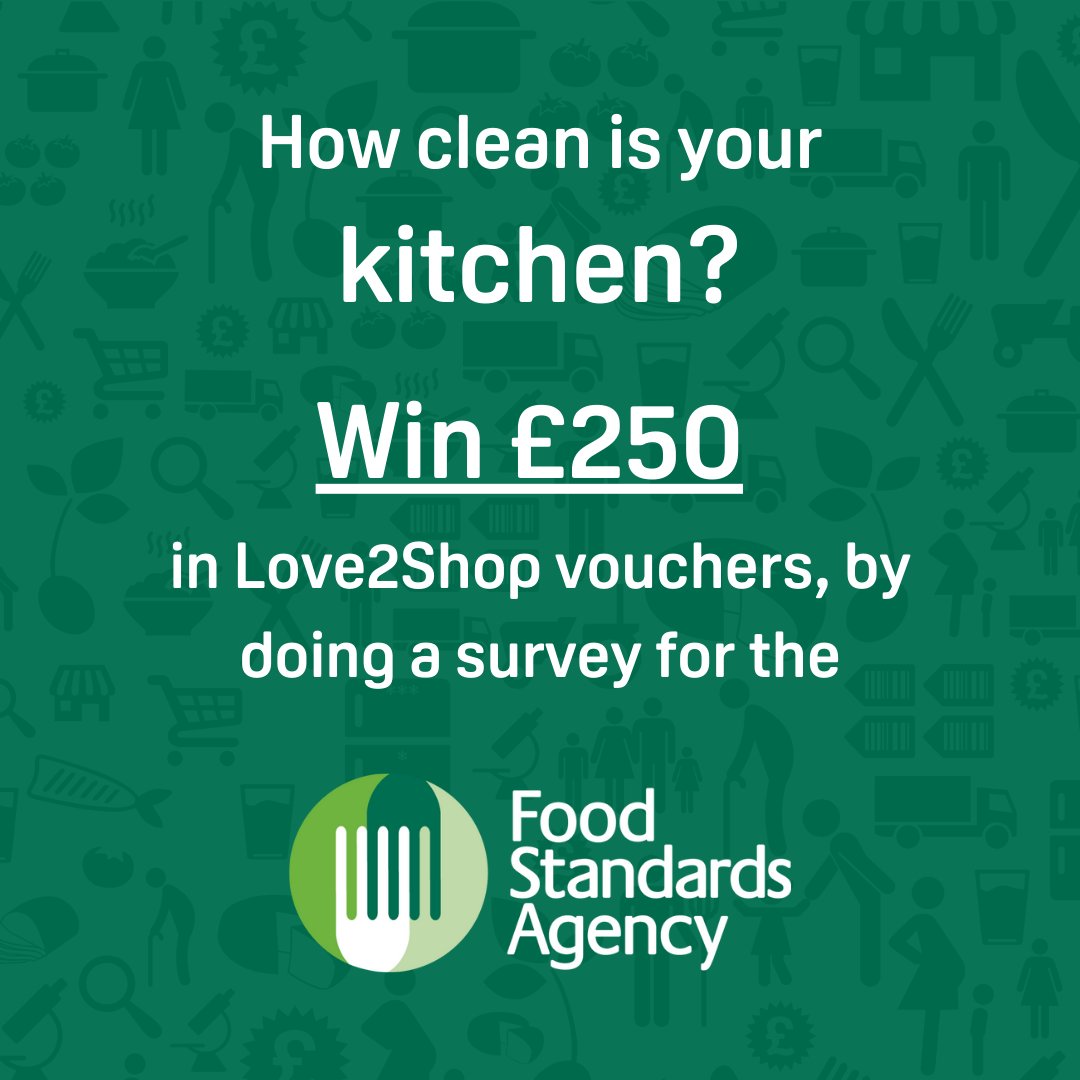 How clean are the kitchens on your campus?

<a href="/foodgov/">Food Standards Agency</a> want to hear from students about their experiences in shared kitchens, they could win £250  Love2Shop voucher! 

Survey must close 15 February lght.ly/n7ldj6