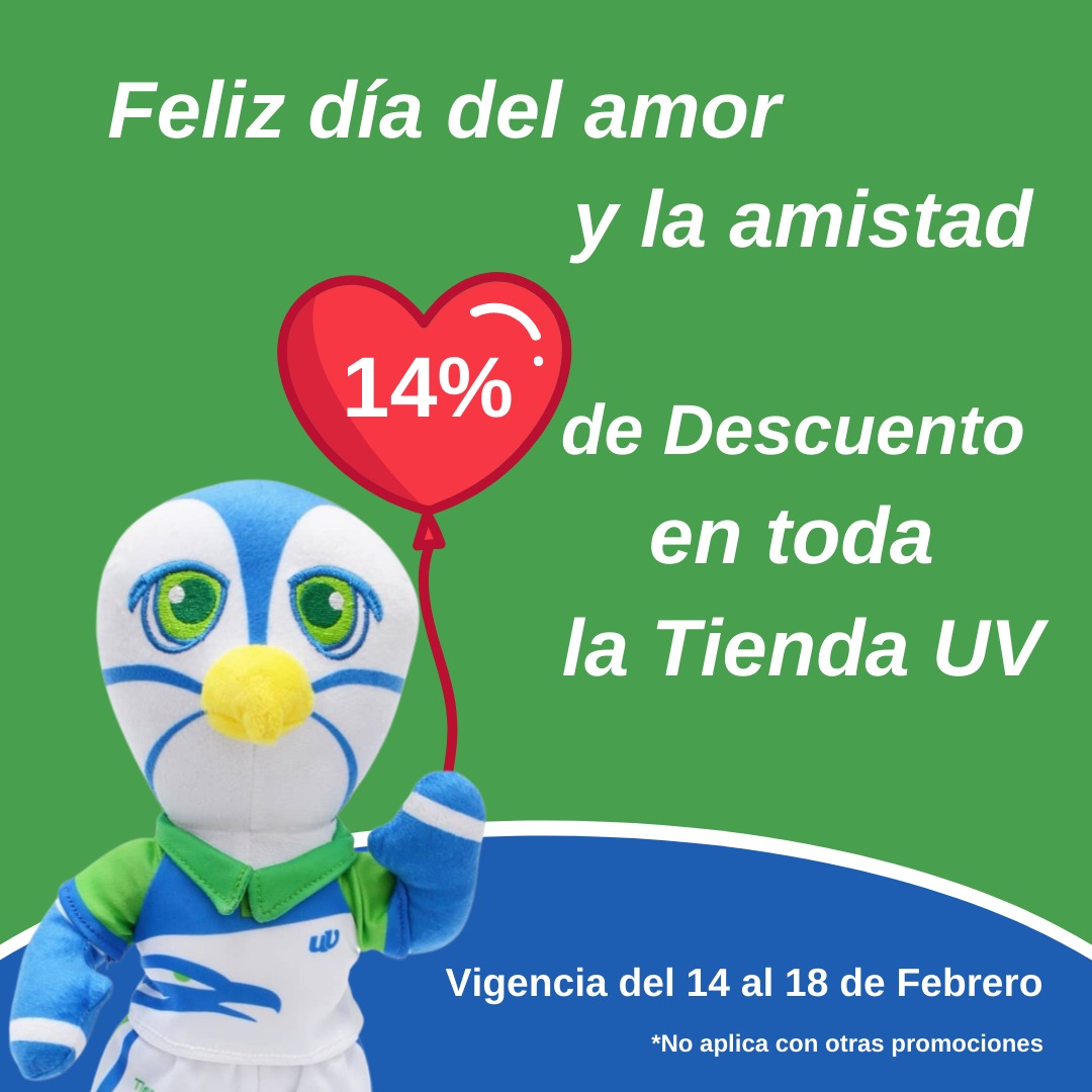 Feliz día del amor y de la amistad, en Tienda UV tenemos una promoción  para ti. 

#EmpresasUV  #sanvalentin