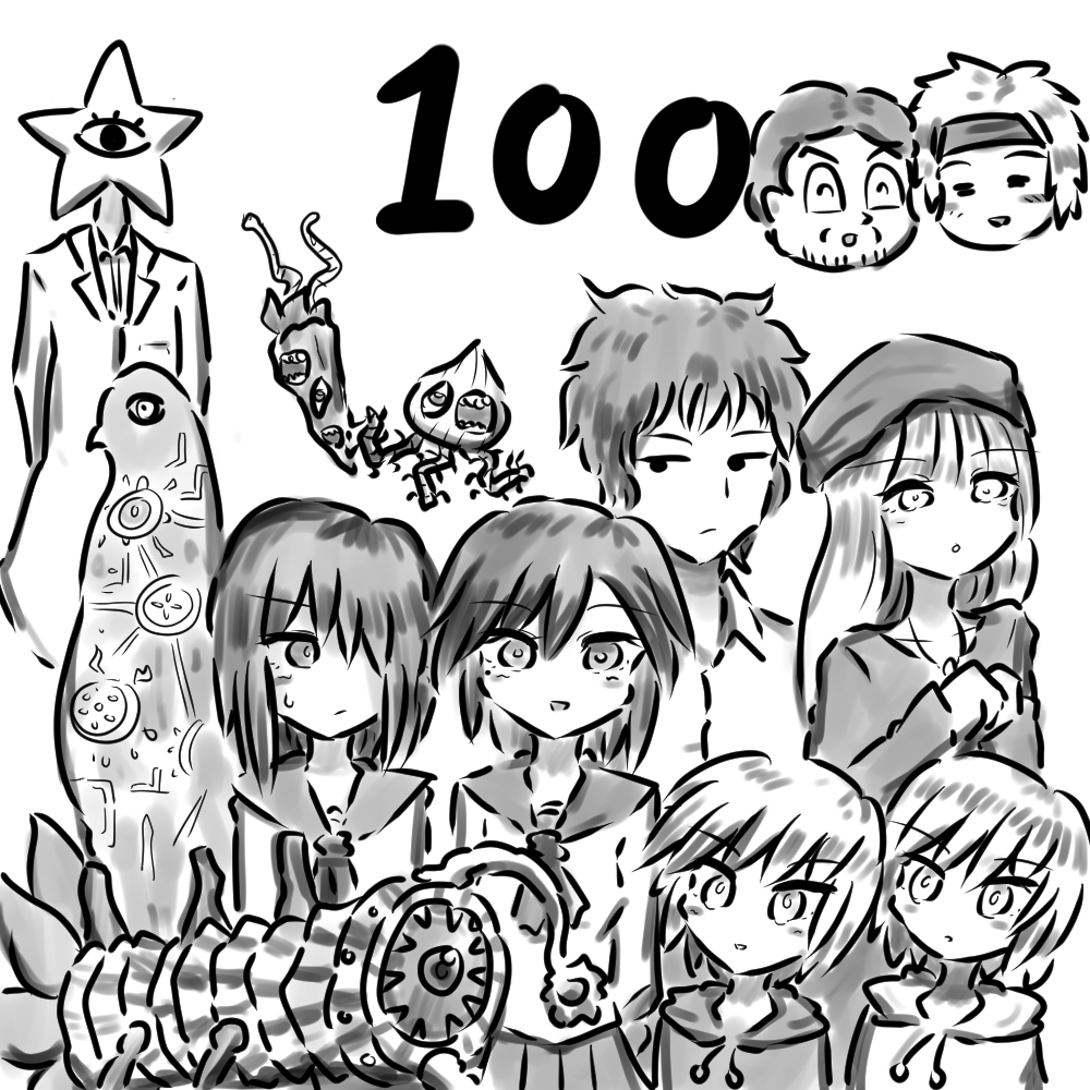 「とりあえず100本描いてみる」という当初の目標は達しました。第1部完です。 ペースは落ちるかもしれませんが4コマ漫画は描き続けていきますので、今後ともよろしくお願いします。