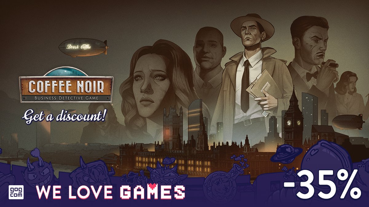 Coffee Noir - Business Detective Game tweet media
