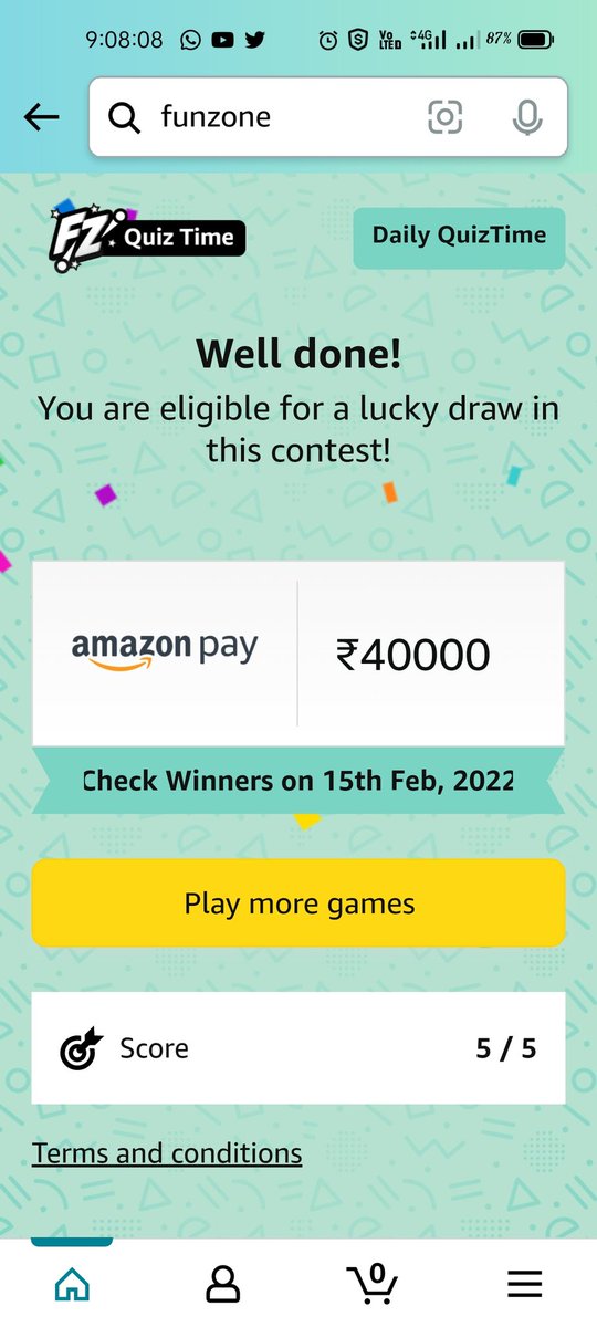 SimonMp13's tweet photo. #AmazonQuiz done
@amazonIN https://t.co/FqZIZ9u8YC