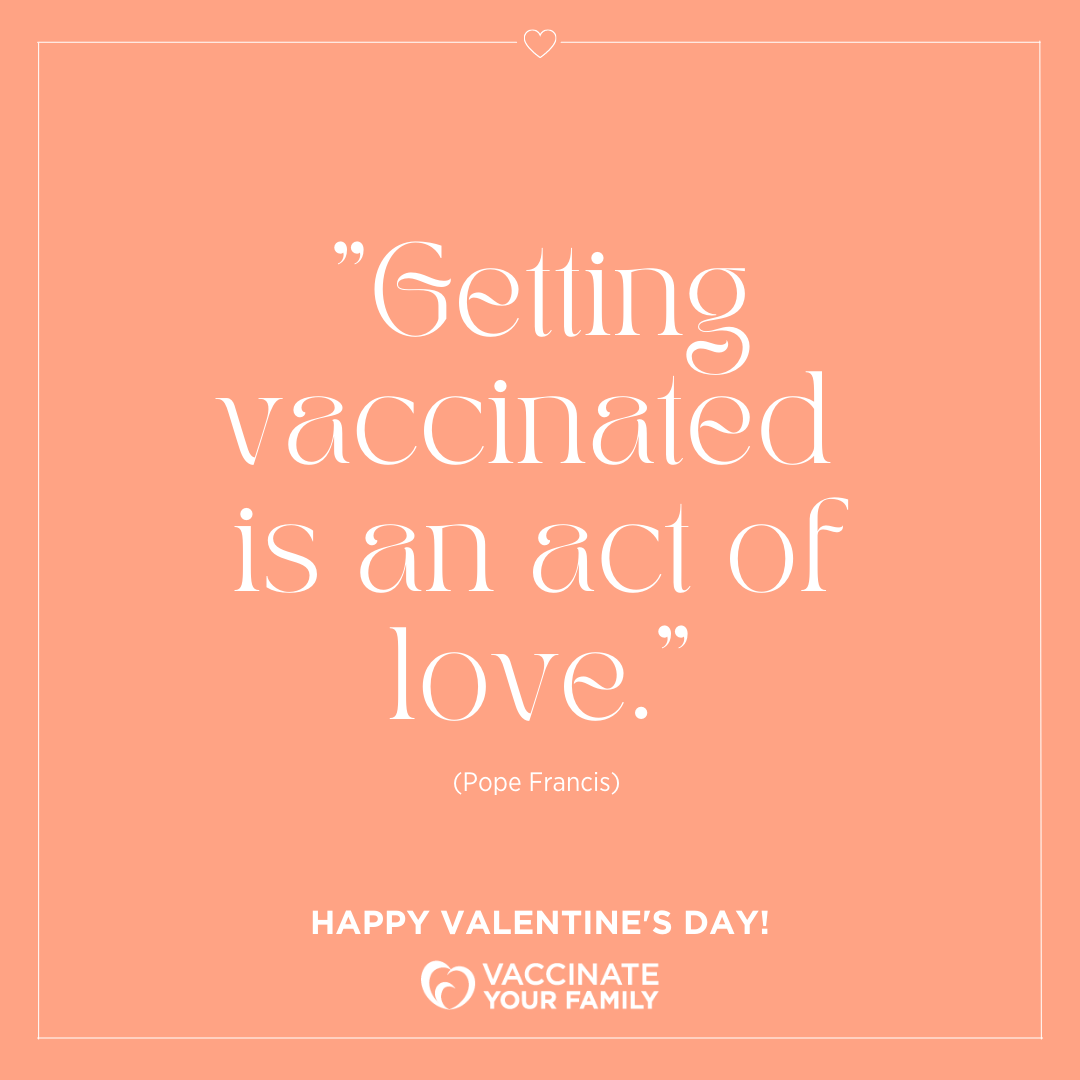 "Getting vaccinated is an act of love." - Pope Francis  💪 💉 ❣️ 
#ValentinesDay