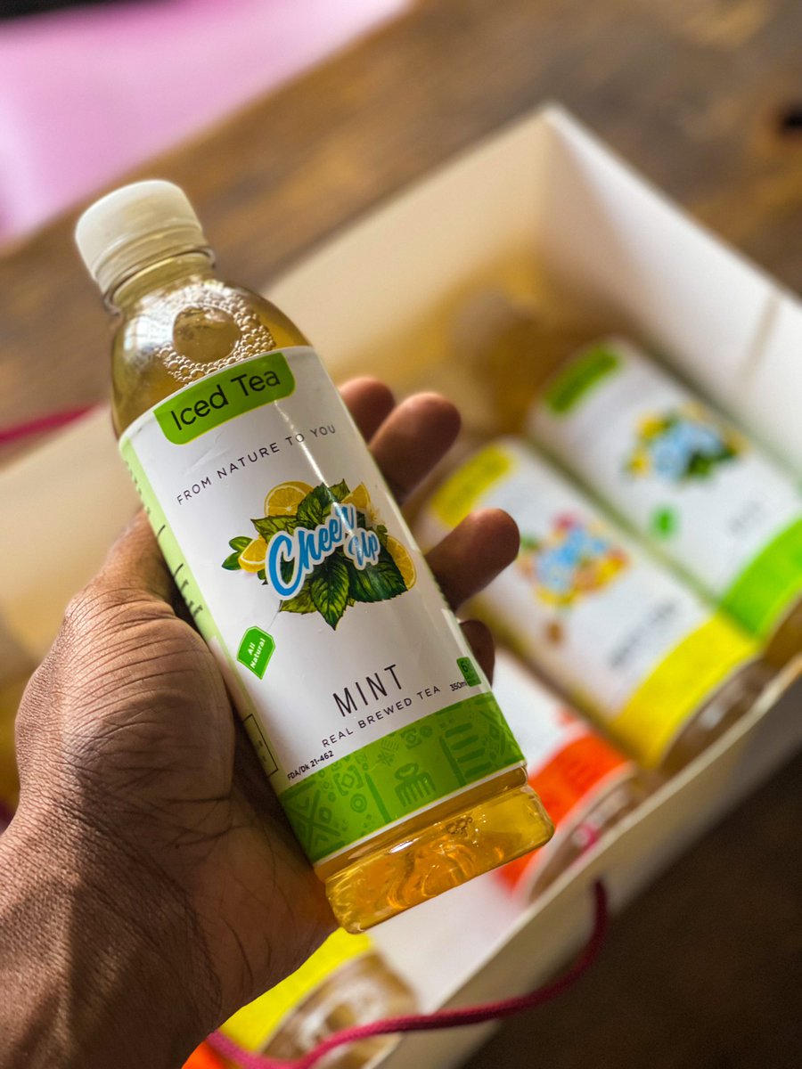 TheMrDei's tweet photo. So this just happened .. 😍

I got this pack of Iced Teas from @Cheerupbeverage delivered to me💃💃

No be small Val’s Day present 😁😁😁 https://t.co/0P1sfMSd7N