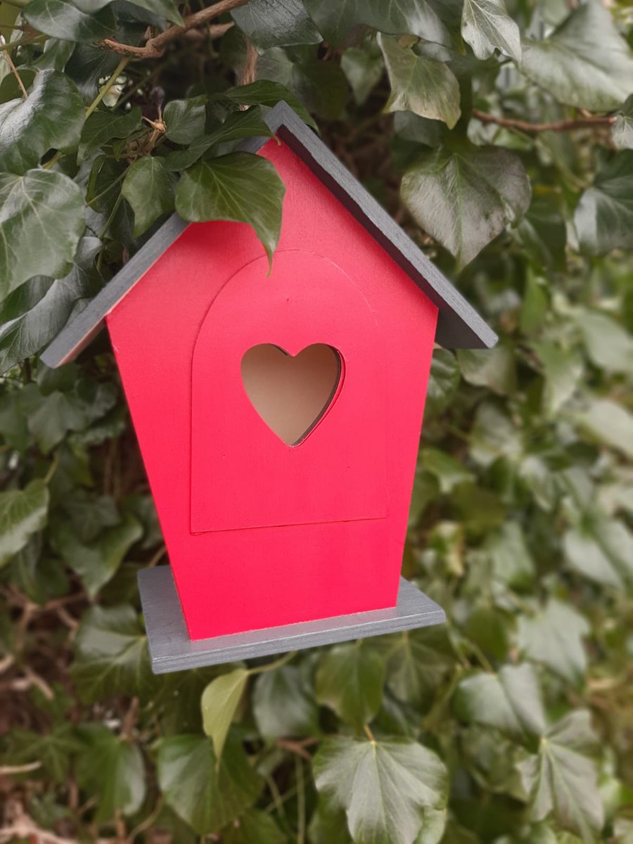 It's #NationalNestBox week and to celebrate and to attract some of our feathered friends we have painted a nesting box in Royal Exterior Guardsman Red and Slate Grey. As all of our paints are water based they are safe to use with animals and birds including chicks😍 #loveprotek