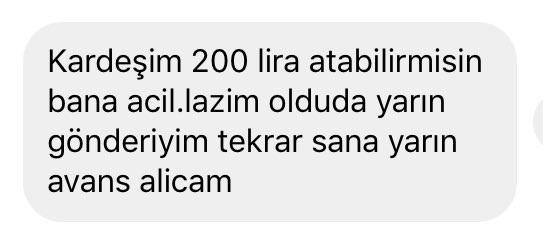 Sevgililer gününde aldığım tek mesaj türü