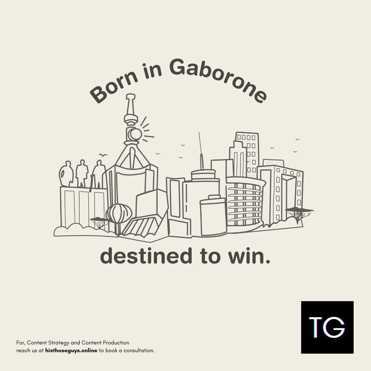 ThoseGuys_BW's tweet photo. Born in Gaborone and destined to win, let’s work together 🤝

We provide the following services:
 
- Online PR Campaigns 
- Social Media Management 
- Content Production
- Content Strategy
- Influencer Marketing 
- Event Curation 

Reach us at hi@thoseguys.online

🖌 @FREEYUSEF https://t.co/xRyhj5UVrI