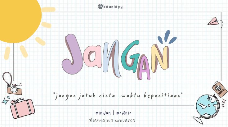 beaniepy's tweet photo. — jangan jatuh cinta.. apalagi sama sesama panitia.

minwon/meanie au! https://t.co/NePaQmK3ku