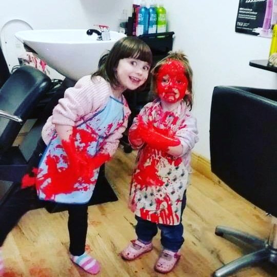 CelisseStudio's tweet photo. Happy Valentines day... From Aislinn Celisse Art (studio) and my girls! https://t.co/itzEnJeW38