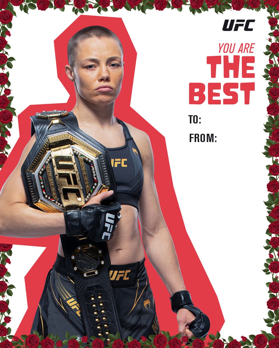 ufc's tweet photo. Happy Valentine's Day ❤️ https://t.co/sxkwzrpmVc