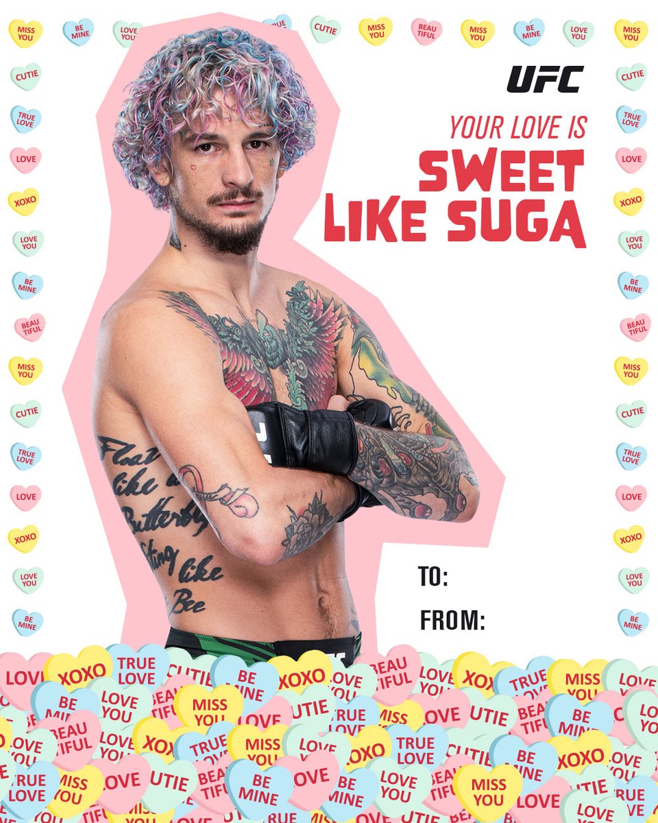 ufc's tweet photo. Happy Valentine's Day ❤️ https://t.co/sxkwzrpmVc