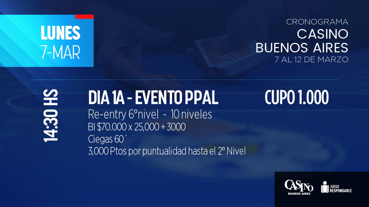 CAPoker's tweet photo. VUELVE EL TORNEO QUE ESTABAS ESPERANDO! 🖤

CAP 2022😎

ESTE ES EL CRONOGRAMA DE LA PRIMERA FECHA EN 📍 CASINO BUENOS AIRES https://t.co/gLsXyCyhm1