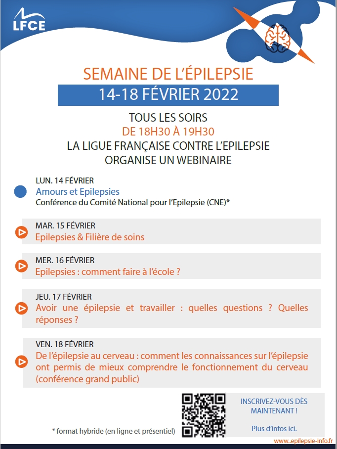 Semaine de l’#épilepsie // ÉPI Bretagne
Du 14 au 18 février 2022 
Découvrez les différentes actions proposées par la LFCE et par ERASME