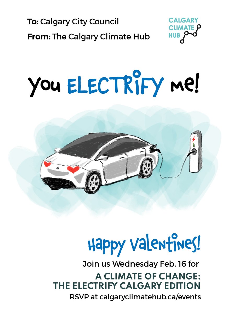 jcom_ca's tweet photo. Happy Valentine's Day! This year, I'm loving ideas to get to #NetZeroYYC. @yyccc, you're invited to learn more at our special episode of #AClimateOfChange - Electrify Calgary Edition on Wednesday. @ClimateHubYYC https://t.co/Z5gNTAG8Rl https://t.co/zjXyVpJAbr