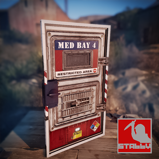 Newish Skin! Med Bay 4 Armored Door! steamcommunity.com/sharedfiles/fi… If you like it, please upvote/fave/share tweet!! :)  <a href="/playrust/">Rust</a> #rustskins #skinsforrust <a href="/gerrmanman/">ThatGermanGuy</a>