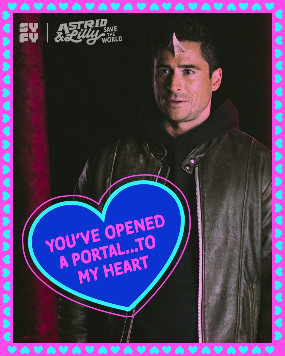 SYFY's tweet photo. Tag your other half to share some monstrous Valentine’s Day ❤️! #AstridAndLilly #SYFY https://t.co/APOF1OdpbH