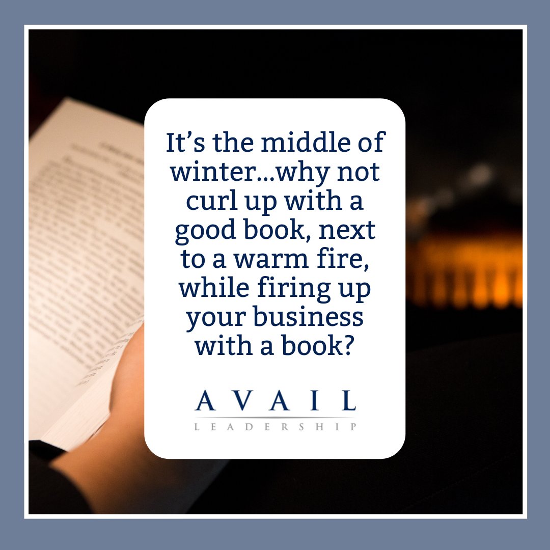 It’s the middle of winter…why not curl up with a good book, next to a warm fire, while firing up your business with a book?

zcu.io/Xm4T

#NewRead #InspireAccountability #Leadership #InspireYourTeam #Goals