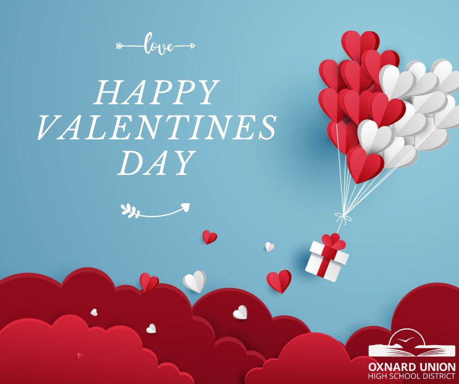 🌹💝💋 Happy Valentines Day from the Oxnard Union High District!

💕Spread love....not hate.

#WeAreOxnardUnion