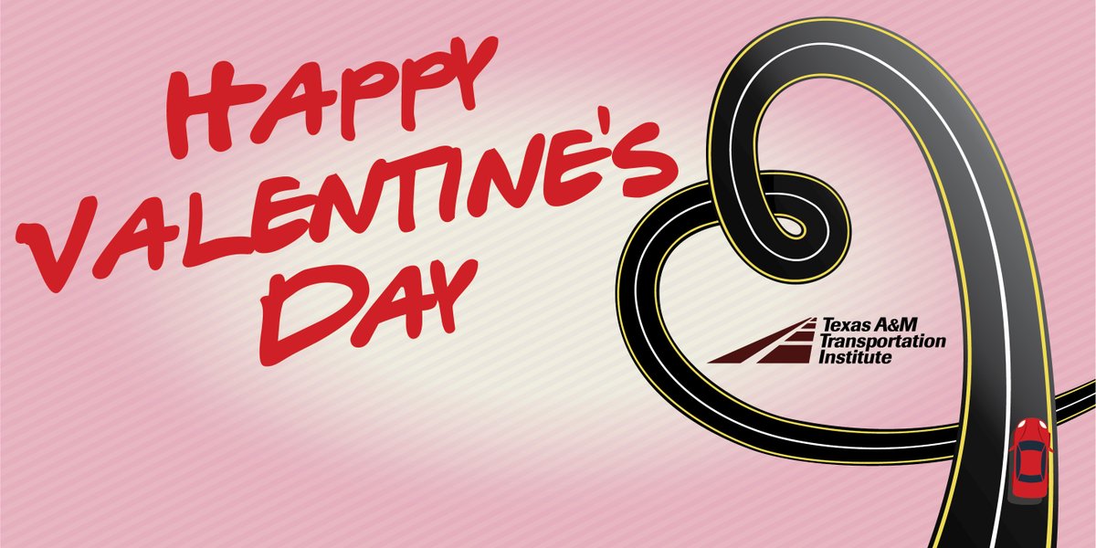 TTITAMU's tweet image. Happy Valentine’s Day from TTI! Remember to show your fellow road users some #love 💘 today. #ShareTheRoad
