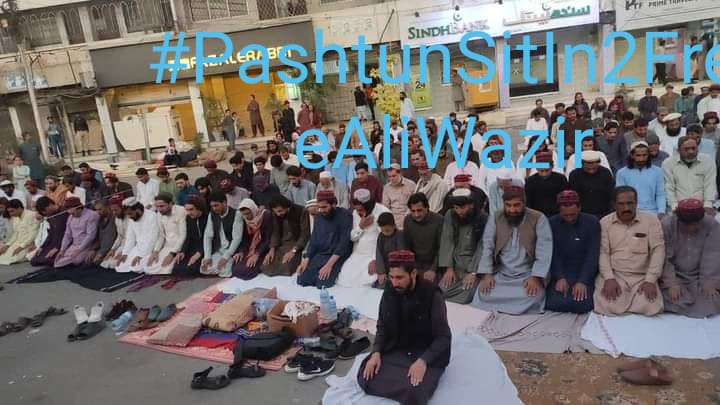 Sit-in continue in front of Sindh Assembly until Ali Wazir has been released, we the victims are being treated like terrorist, these mustn't work anymore .state should follow constitutional Rights of every citizen #PashtunSitIn2FreeAliWazir