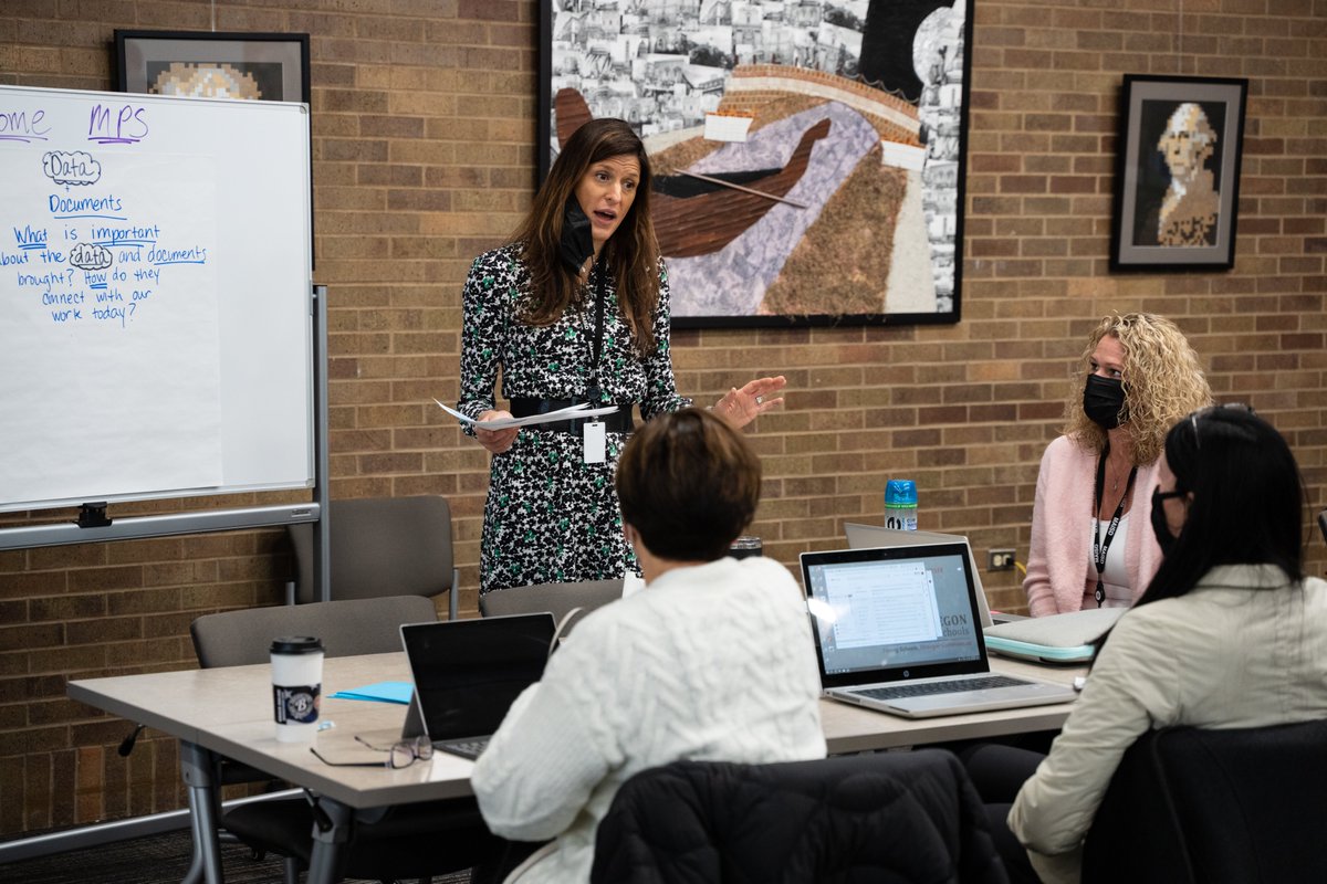 It is so exciting to watch instructional leaders across Muskegon County collaborate on professional development! The future is bright! #MAISDEveryDay