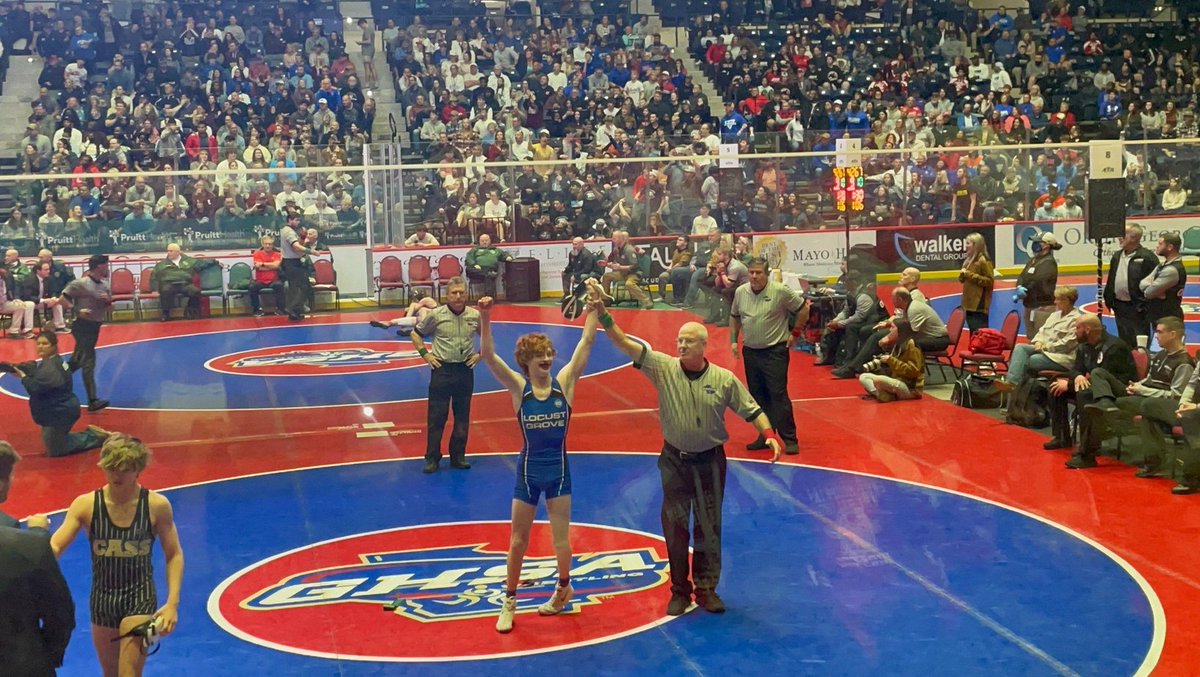 Want to send out a big congratulations to Mason Moody on becoming the second Wrestling State Champ in school history. What a great accomplishment. He will forever be apart of the Wildcat history book. <a href="/HDHSports/">Henry Herald Sports</a> <a href="/AthleticsHenry/">Henry County Schools Athletics</a>