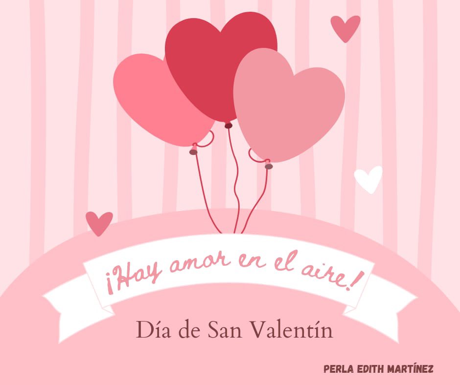 ¡Hoy el amor está en el aire! 

Pero también en cada abrazo, en cada beso, en cada mirada y en cada acto de generosidad por el prójimo. 

Gracias a todos por su cariño. Me siento bendecida por su amistad. 

¡Feliz Día de San Valentín! 
#14defebrero