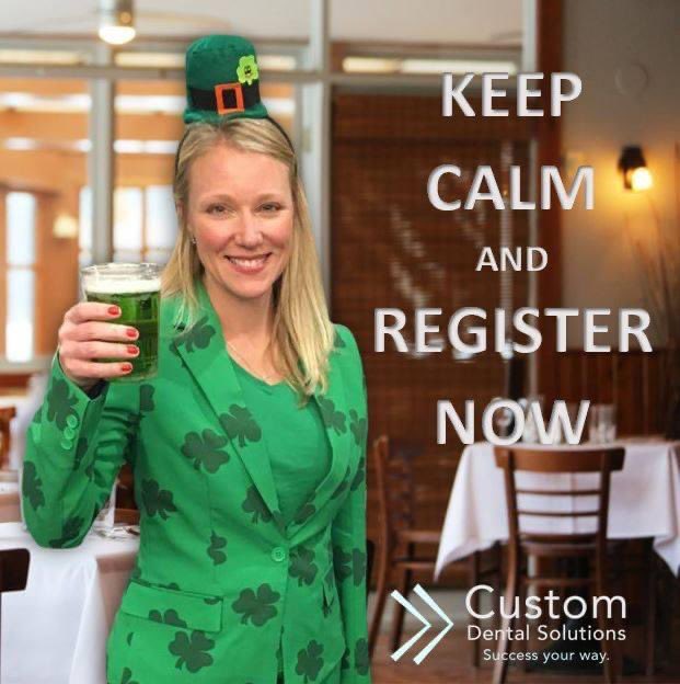 ☘️Today is YOUR day!☘️
Registration is still open. The cost is $219 today only and increases to $279 tomorrow!
Do not miss this amazing experience !
customdentalsolutions.com/coursecrawl