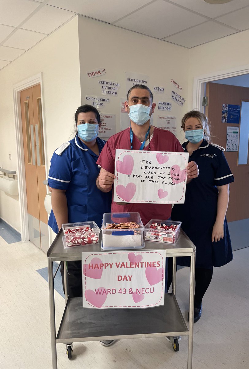 UHCW_neurosurg's tweet photo. Sharing the love across Ward 43 and NECU today! Happy Valentines Day from us to you! ♥️🍫💝 #teamneuro #ValentinesDay2022 #ward43 #necu https://t.co/658dqdId5D