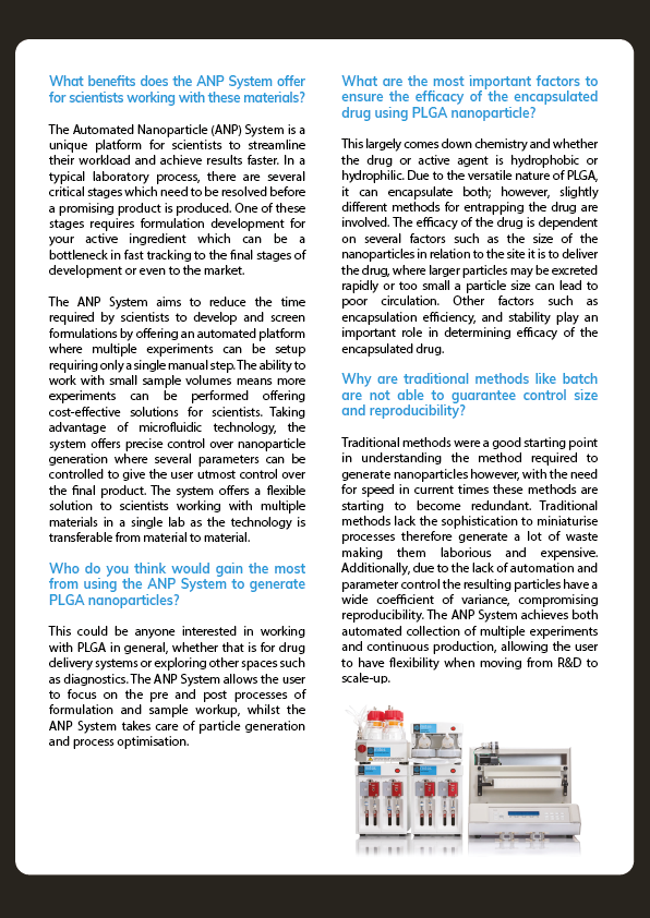 dolomite_micro's tweet photo. Did you know the ANP System can also help you to speed up your optimisation process with PLGA Nanoparticles?
Find out the benefits PLGA #nanoparticles offer for the encapsulation of drugs such as anticancer agents and how the ANP System can help you optimise formulation processes https://t.co/q6G1QBpygg