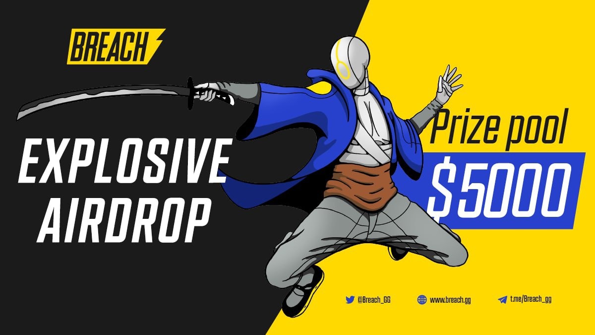 🚀 #Airdrop: Breach
💰 Value: 111 $BRGG
👥 Referral: 10 $BRGG
📒 Partnership/Investors: MEXC Global, Wings Ventures, Battle Saga, Krypto Playboy Capital, Oddiyana Ventures
📅 End Date: 18th February, 2022

Talk with the Telegram Bot
t.me/BreachAirdropb…

#Crypto #Airdrops