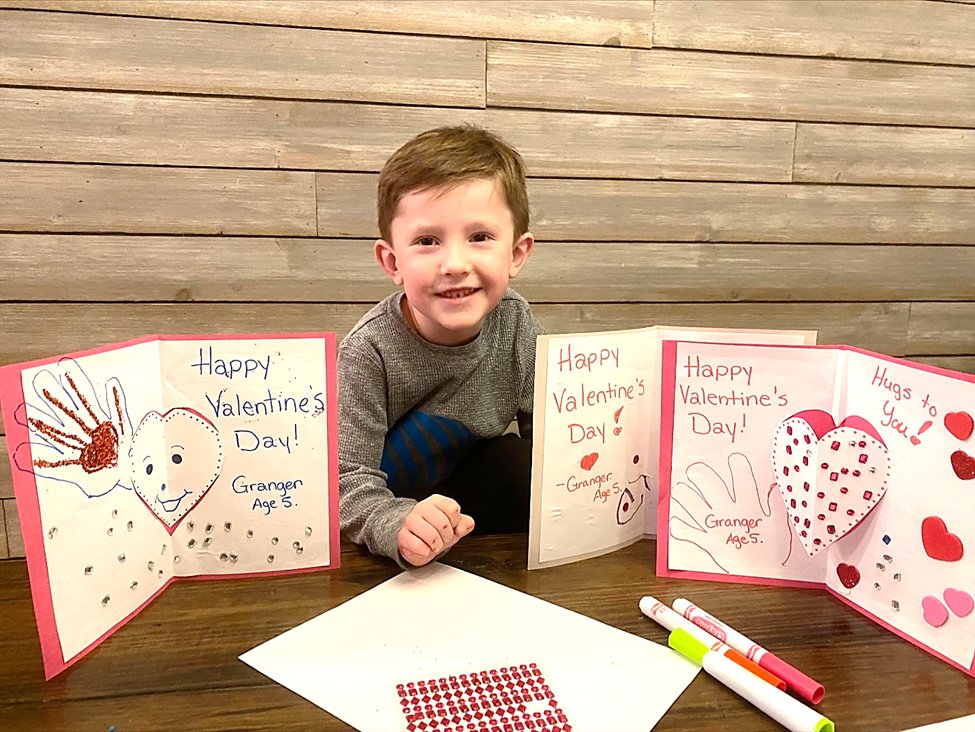 Sharing our love by creating and delivering 250 #ValentinesDay cards to three local senior living campuses! #HappyValentinesDay #SpreadLove