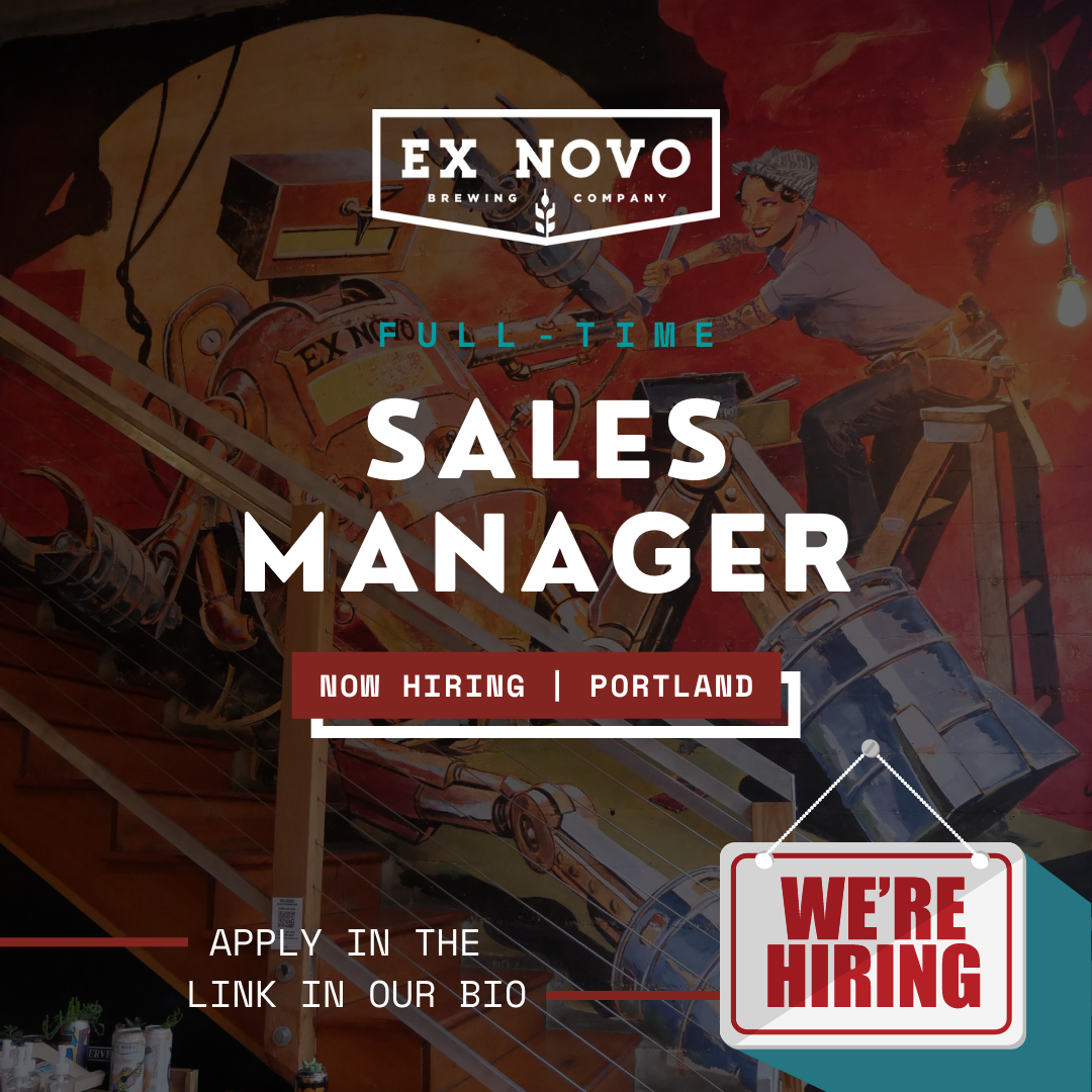 Know somebody? Send 'em our way to join our awesome team in Portland, Oregon! 🍺😎🍻#exnovo #exnovobrewing #drinkbeerdogood #breweryjob #nowhiring