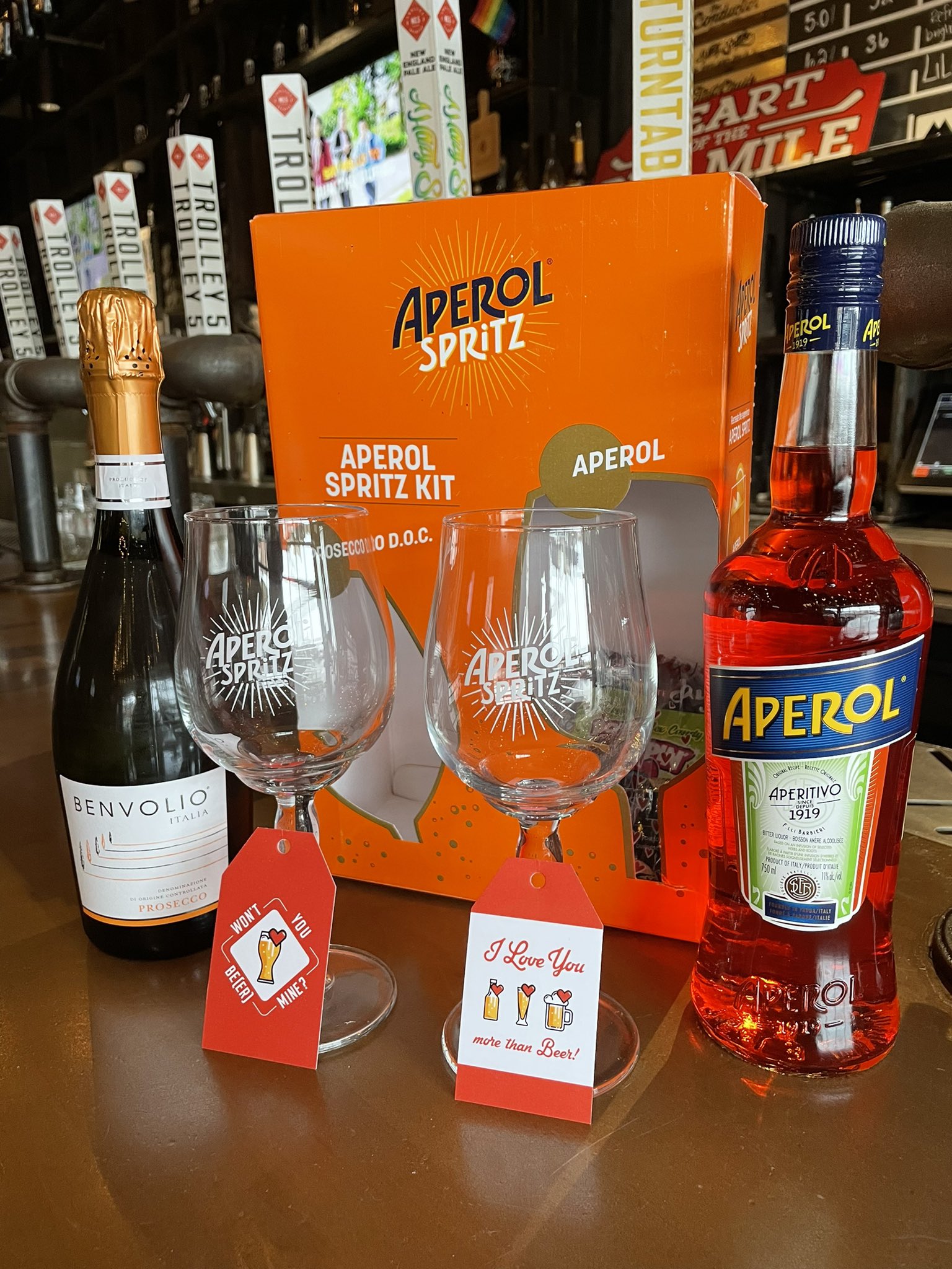 Trolley 5 Brewpub on X: Looking for a last minute gift idea? We've got you  covered! Head to our website to purchase an Aperol Spritz package available  for pick up. Ft. A