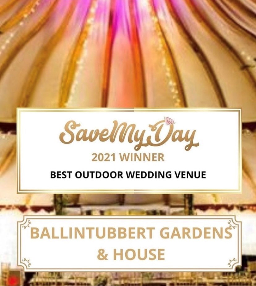 Delighted to see the beautiful Ballintubbert Gardens and House in Stradbally, Co. Laois win the award for Best Outdoor Wedding Venue in the recent SaveMyDay Wedding Venue Awards - lovely one for the day that's in it #valentines ballintubbert.com