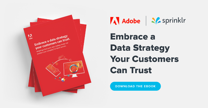 Is your brand ready for the end of third-party cookies? Our new ebook in partnership with Adobe shows you how a unified platform can help you continue to build customer trust while unlocking critical data. Download: ms.spr.ly/6016wHF4q