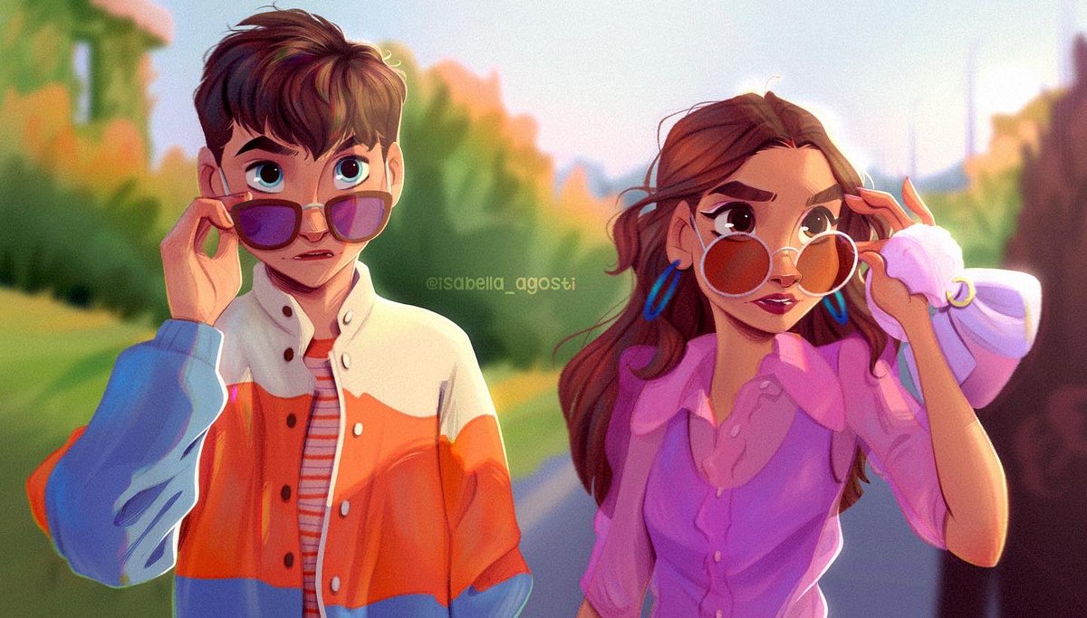 AgostiIsabella's tweet photo. Happy Valentine’s Day with these two love birds from @sexeducation 🌹🤍

#sexeducation #netflix #fanart #procreate #ipadpro https://t.co/KnnqxwD3Vq