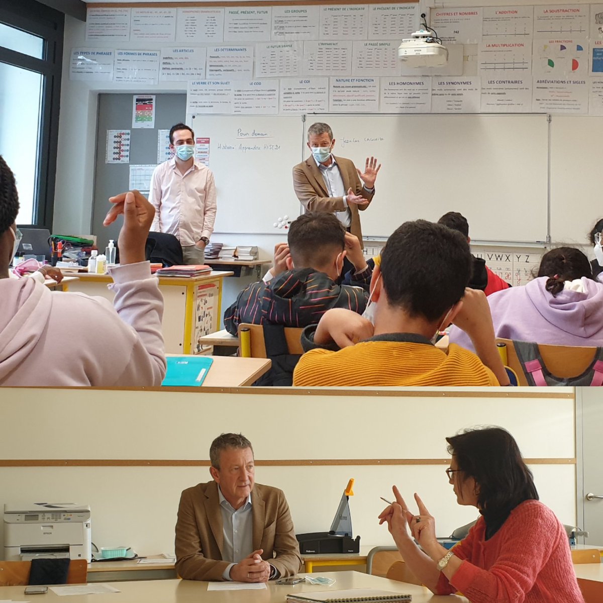 JeanLucLAGLEIZE's tweet photo. #SurleTerrain de l’ #éducation à #Soupetard : un #QuartierPrioritaire de #Toulouse . Rencontre avec les élèves de CM2 de Jérémy SEGUI, puis échanges avec Anne CRAYSSAC, directrice de l’école et plusieurs enseignants. https://t.co/XPX6cor0RF