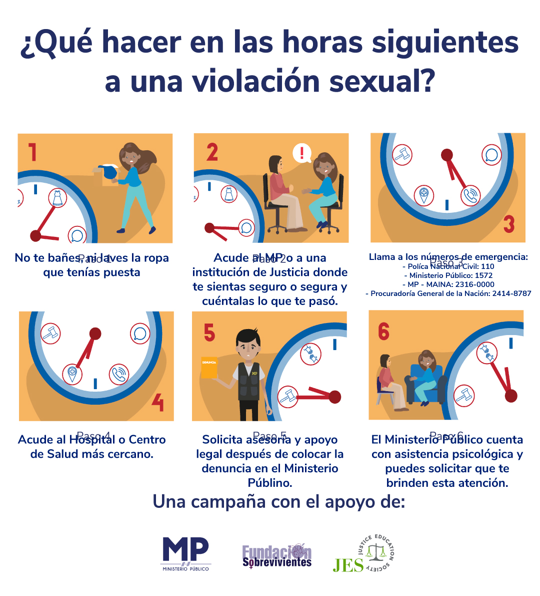 BuscaAyudaGt's tweet image. ¿Qué hacer en las horas siguientes a una violación sexual?