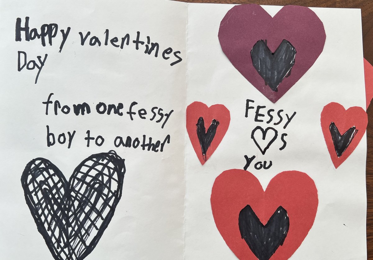 Lower School boys made valentines for Fessenden's grand alumni and mailed some Valentine's cheer "from one Fessy Boy to another"! Happy Valentine's Day!