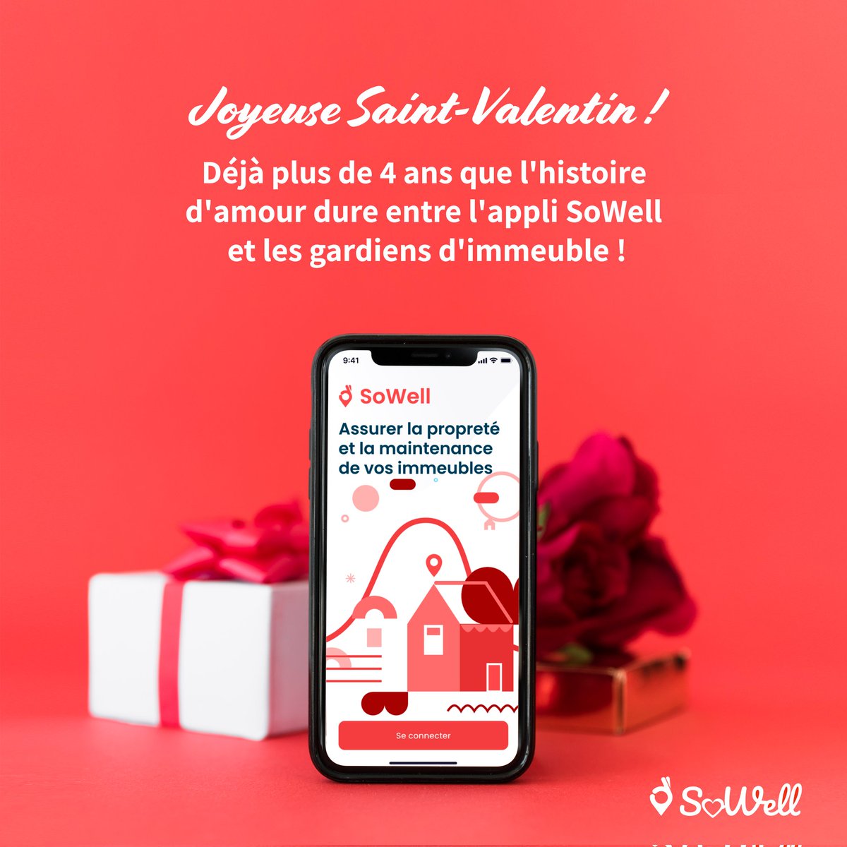 💘 Une histoire d'amour qui ne fait que commencer entre l'appli SoWell et les gardiens d'immeuble ! 

Joyeuse Saint-Valentin ! 

#BailleursSociaux #Application
