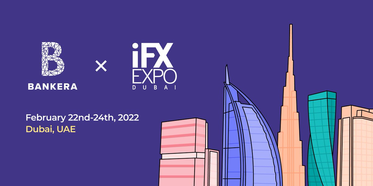 Bankeracom's tweet photo. Next week our team will be attending @iFXEXPO in Dubai. It is one of the biggest events #forex industry events. If you will be around and want to learn more about Bankera services for financial businesses, contact us or use the link in the comments to book a meeting. https://t.co/Jq8xWbxzy7