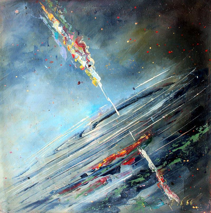 redditSpaceView's tweet image. My oil painting on canvas  Existence