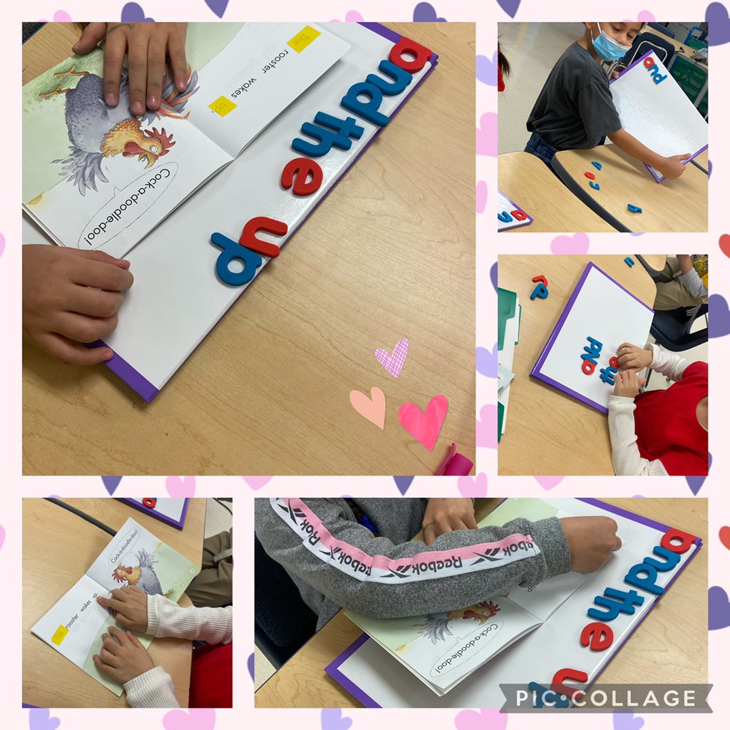 No better way to start my Valentines than with my kinder group! ❤️ They built, identified and read their sight words! #readersbecomeleaders