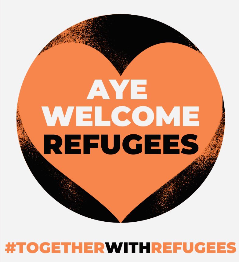 #ShowYourHeart #AyeWelcomeRefugees #TogetherWithRefugees 🧡